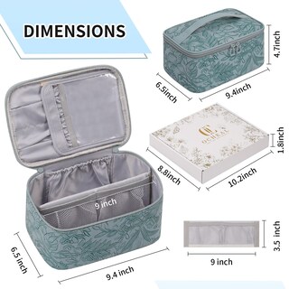 Foto 6 | Foto 6 | Bolsa De Maquillaje Ocheal De Gran Capacidad Impermeable Con Ranura Para Brochas - Venta Internacional.