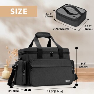 Foto 6 | Foto 6 | Bolsa De Maquillaje Bafaso Grande Con 2 Bolsas Y Separadores Extraíbles - Venta Internacional.