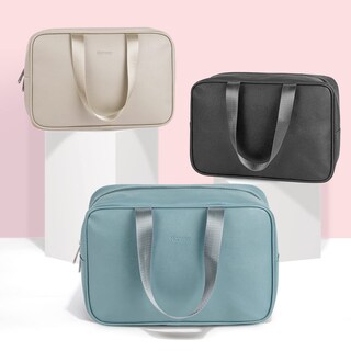 Foto 6 | Foto 6 | Neceser De Viaje Narwey De Piel Sintética  Tamaño Grande  Azul Grisáceo - Venta Internacional.