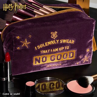 Foto 6 | Foto 6 | Bolsa De Maquillaje Harry Potter Elegant Velvet Con Bordado Dorado - Venta Internacional.