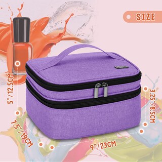 Foto 5 | Foto 5 | Funda De Transporte Para Esmaltes De Uñas Luxja Con Capacidad Para 30 Botellas Color Morado - Venta Internacional.