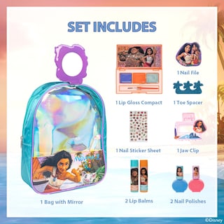 Foto 2 | Foto 2 | Set De Mochilas Rellenas De Maquillaje Townley Girl Disney Moana 2 - Venta Internacional.