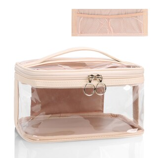 Foto 2 | Foto 2 | Bolsa De Maquillaje Portátil Transparente Ocheal Para Cosméticos Con Compartimento Para Brochas - Venta Internacional.