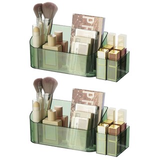 Foto 2 | Foto 2 | Bandejas Organizadoras De Maquillaje Sunficon Crystal Green (paquete De 2) - Venta Internacional.