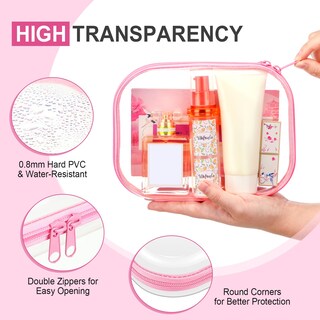 Foto 4 | Foto 4 | Bolsa De Maquillaje Sanwuta De Plástico Duro Transparente Para Lápices 6 Unidades - Venta Internacional.