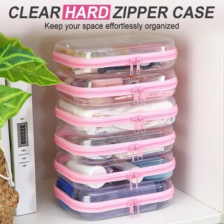 Foto 5 | Foto 5 | Bolsa De Maquillaje Sanwuta De Plástico Duro Transparente Para Lápices 6 Unidades - Venta Internacional.