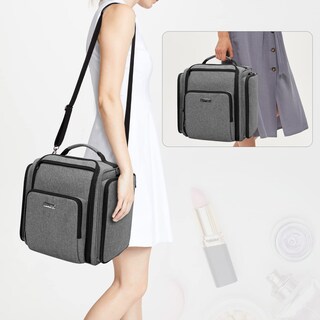 Foto 5 | Foto 5 | Neceser De Viaje Bafaso Grande Con 4 Bolsas Extraíbles Color Gris - Venta Internacional.