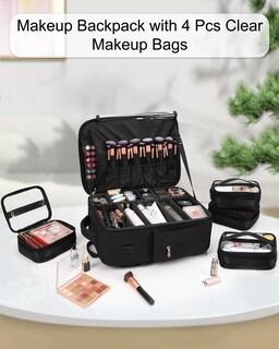 Foto 2 | Foto 2 | Mochila De Maquillaje Relavel Funda Extra Grande Con 4 Bolsas Transparentes - Venta Internacional.