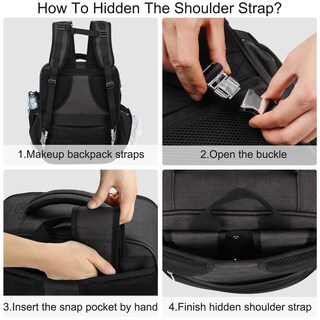 Foto 7 | Foto 7 | Mochila De Maquillaje Relavel Funda Extra Grande Con 4 Bolsas Transparentes - Venta Internacional.