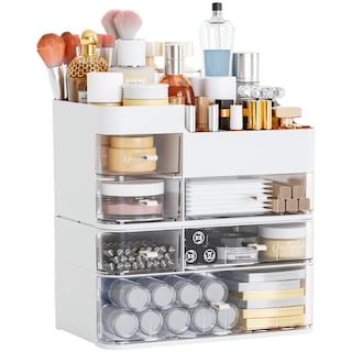 Foto 1 | Foto 1 | Organizador De Maquillaje Cq Acrílico Blanco Con 6 Cajones De Gran Capacidad - Venta Internacional.