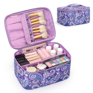 Foto 1 | Foto 1 | Bolsa De Maquillaje Ocheal Portátil De Gran Capacidad Color Morado Impermeable - Venta Internacional.