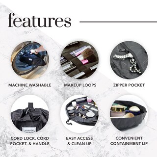 Foto 3 | Foto 3 | Organizador De Bolsas De Cosméticos Y Maquillaje Lay-n-go Cosmo Deluxe Black - Venta Internacional.