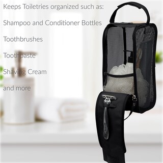 Foto 3 | Foto 3 | Neceser De Malla Colgante Simplify Organizador De Viaje Negro - Venta Internacional.