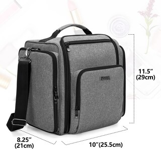 Foto 7 | Foto 7 | Bolsa De Maquillaje Bafaso  Bolsa De Cosméticos Con 4 Bolsas Interiores De Nailon Gris - Venta Internacional.