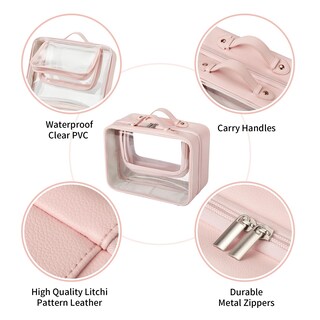 Foto 6 | Foto 6 | Neceser Granny Says  Aprobado Por La Tsa  Transparente  Impermeable  Rosa - Venta Internacional.