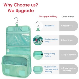 Foto 5 | Foto 5 | Neceser De Viaje Narwey Small Para Mujer Impermeable Verde - Venta Internacional.