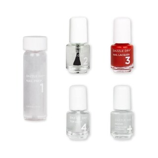 Foto 1 | Foto 1 | Kit De Uñas Dazzle Dry Mini Sistema De 4 Pasos Color Rojo 5 Manicuras - Venta Internacional.