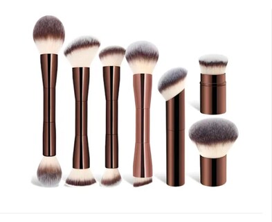 Foto 1 | Foto 1 | Set 7 Brochas Maquillaje Profesional Alto Nivel Color Marrón