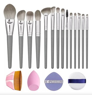 Foto 1 | Foto 1 | 18pzs Brochas De Maquillaje Base Profesional Kit Con Esponja