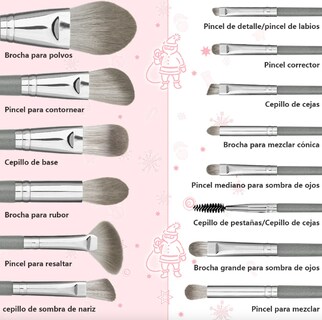 Foto 4 | Foto 4 | 18pzs Brochas De Maquillaje Base Profesional Kit Con Esponja