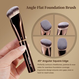 Foto 5 | Foto 5 | Set De Brochas De Maquillaje Maange 16 Unidades Con Bolsa Y Caja De Regalo Color Café Y Marrón - Venta Internacional.