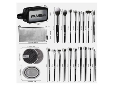 Foto 3 | Foto 3 | Brochas De Maquillaje Profesional Kit 22 Pcs Con 18 Brochas