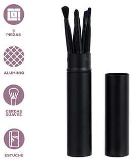 Foto 3 | Foto 3 | Xtellar Set De Brochas Profesionales Para Maquillaje Premium Con Estuche De Aluminio Elegante
