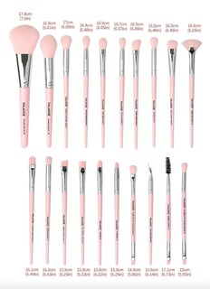 Foto 2 | Foto 2 | 20 Brochas Maquillaje Profesional Esponjas Neceseres Cuencos Color Estilo 2