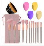 Brochas Maquillaje Profesional set De Maquillaje Color Rosa