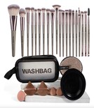20 Brochas Maquillaje Profesional Esponjas Neceseres Cuencos