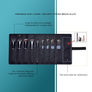 Foto 5 | Foto 5 | Juego De Brochas De Maquillaje Eigshow Professional De 15 Piezas (gris) - Venta Internacional.
