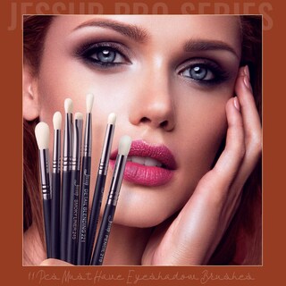 Foto 2 | Foto 2 | Juego De Brochas Para Sombras De Ojos Jessup T340 11 Piezas Profesionales Negras - Venta Internacional.