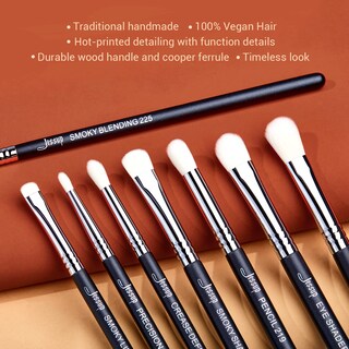 Foto 7 | Foto 7 | Juego De Brochas Para Sombras De Ojos Jessup T340 11 Piezas Profesionales Negras - Venta Internacional.