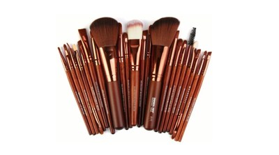 Foto 1 | Foto 1 | Brochas De Maquillaje Professional 22 Piezas Set De Brochas Color Marrón