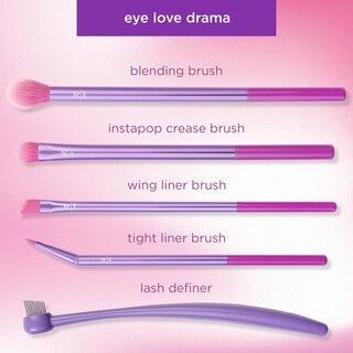 Foto 3 | Foto 3 | Set De Brochas De Maquillaje Real Techniques Eye Love Drama 5 Piezas - Venta Internacional.