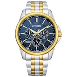Reloj Citizen Quartz Para Hombre Con Esfera Azul Y Pulsera De Acero Inoxidable - Venta Internacional.