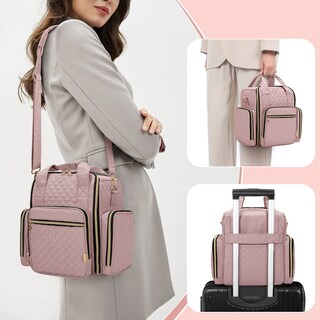 Foto 6 | Foto 6 | Organizador De Esmaltes De Uñas Luxja Con Capacidad Para 72 Botellas Con 3 Bolsas De Color Rosa Pálido - Venta Internacional.