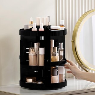 Foto 6 | Foto 6 | Organizador De Maquillaje Hblife 360  Giratorio  Ajustable  Negro - Venta Internacional.