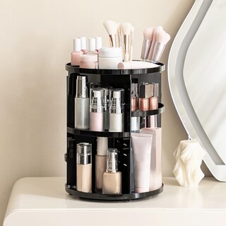 Foto 2 | Foto 2 | Organizador De Maquillaje Hblife 360  Giratorio  Ajustable  Negro - Venta Internacional.