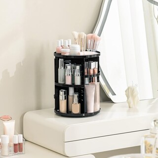 Foto 4 | Foto 4 | Organizador De Maquillaje Hblife 360  Giratorio  Ajustable  Negro - Venta Internacional.