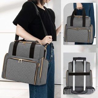 Foto 5 | Foto 5 | Bolsa De Maquillaje Luxja Large Travel Con 3 Fundas Extraíbles De Nailon Gris - Venta Internacional.