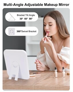 Foto 4 | Foto 4 | Bolsa De Maquillaje Relavel Travel Con Espejo Led Y Soporte Para Brochas De Maquillaje - Venta Internacional.