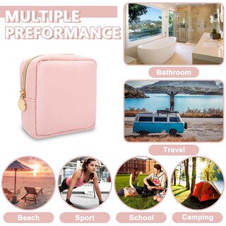 Foto 5 | Foto 5 | Estuche De Maquillaje Uixizq  Minineceser De Viaje De Nailon  Flamingo - Venta Internacional.