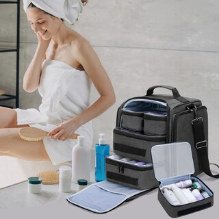 Foto 7 | Foto 7 | Neceser De Viaje Bafaso Grande Con 4 Bolsas Extraíbles Color Negro - Venta Internacional.