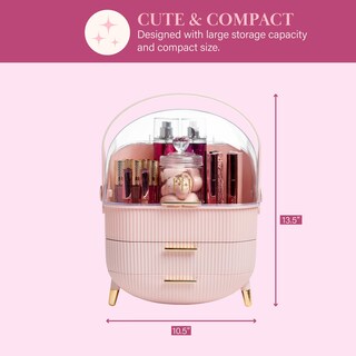 Foto 6 | Foto 6 | Organizador De Maquillaje Paris Hilton Con Tapa Rosa Y Dorado - Venta Internacional.