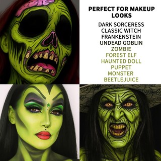 Foto 6 | Foto 6 | Set De Maquillaje Bobisuka Kit De Pintura Facial Y Corporal Verde Claro Y Negro - Venta Internacional.