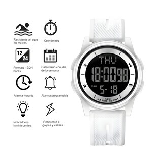 Foto 3 | Foto 3 | Reloj Belug Blanco para Hombre