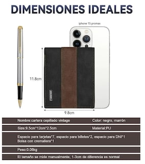 Foto 2 | Foto 2 | Cartera Elegante De Hombre Xtellar - Monedero Premium Multifuncional En Negro