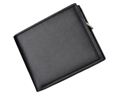 Foto 1 | Foto 1 | Cartera Xtellar De Cuero Minimalista Para Hombre Con Cierre Y Monedero Integrado - Negro