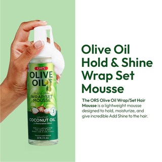 Foto 3 | Foto 3 | Set De Envolturas Hair Mousse Ors Olive Oil Hold & Shine 200 Ml X2 - Venta Internacional.